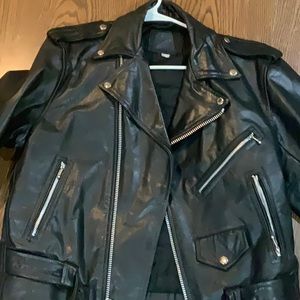 Harley Davidson Leather Motorcycle Jacket Size 42